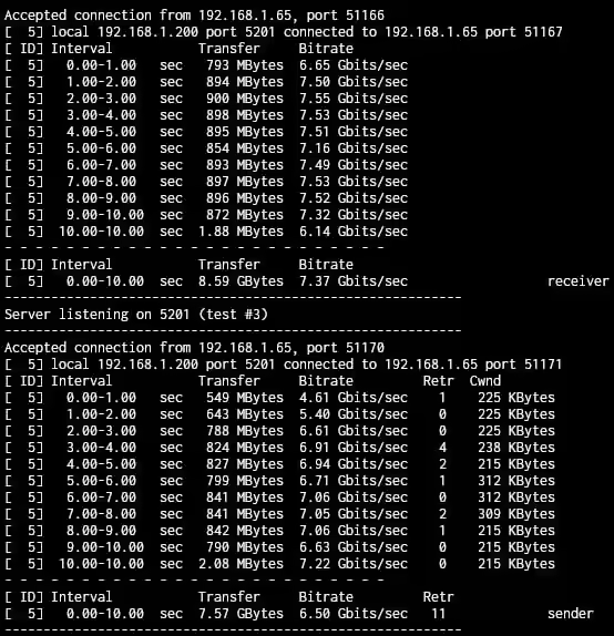 RTL8159 10GbE USB 3.2 iperf3 benchmark RTL8159 10GbE USB 3.2 iperf3 benchmark