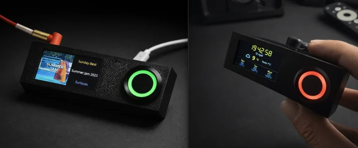 SendSpinZero display button