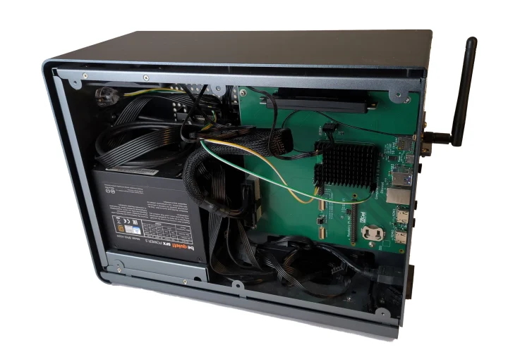 Sentinel Core installed in mini ITX chassis