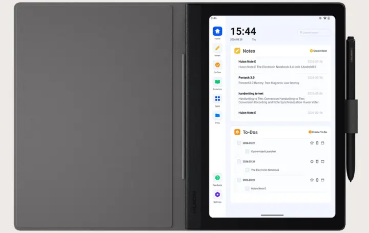 Android 15 note taking device