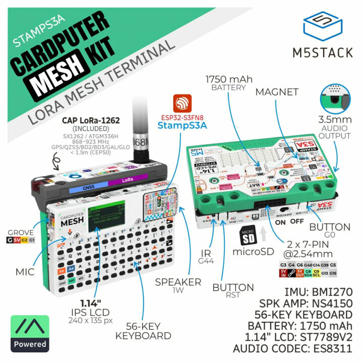 Cardputer Mesh Kit for Meshtastic Overview 