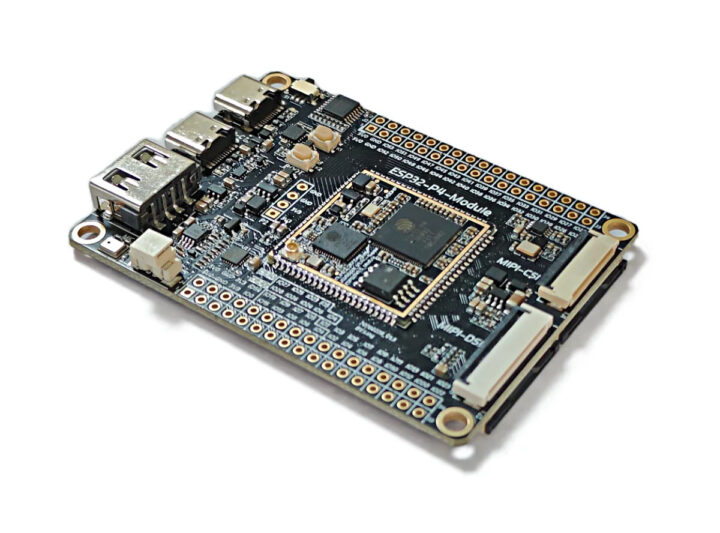 Compact ESP32 P4 ESP32 C5 board