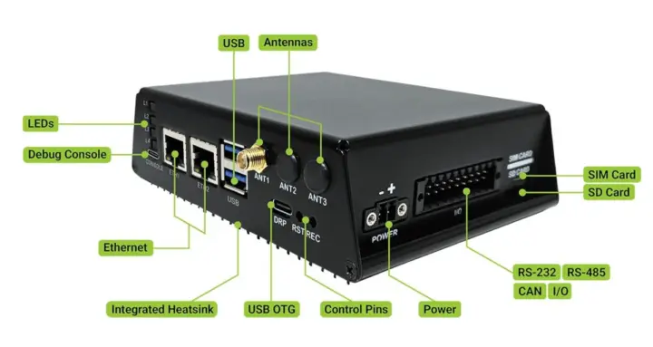 Dual GbE WiFi 4G LTE IO IoT gatway