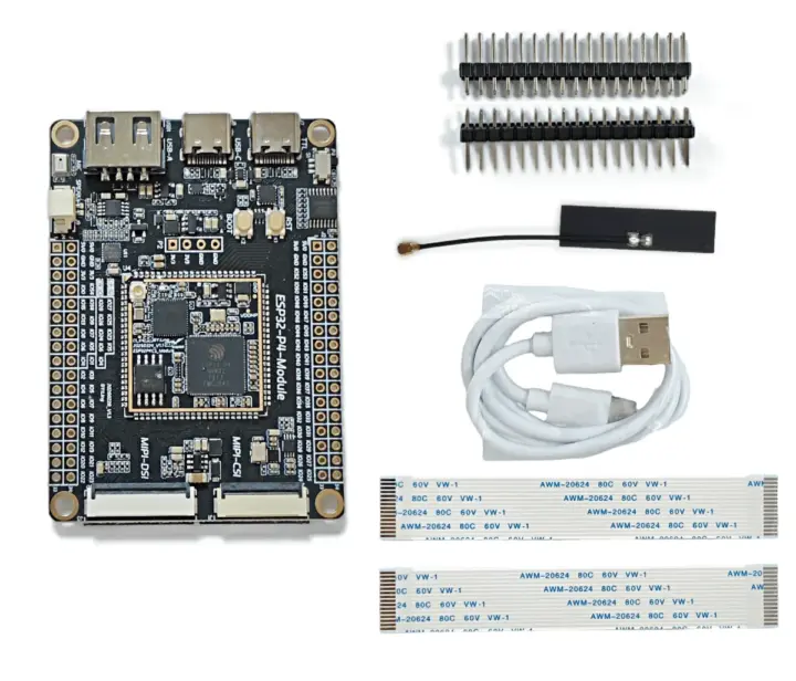 ESP32P4C5 Core Board antenna headers cables