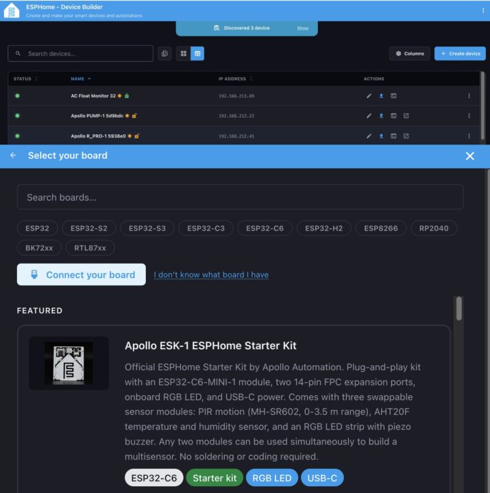 ESPHome Device Builder ESPHome Device Builder