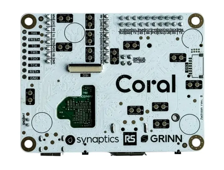 Edge AI development board bottom side