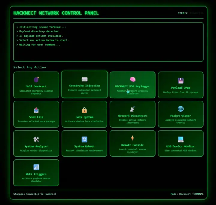 Hacknect PC control Hacknect PC control