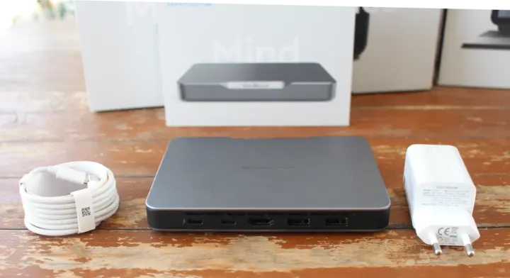 Khadas Mind 2 unboxing power adapter USB cable