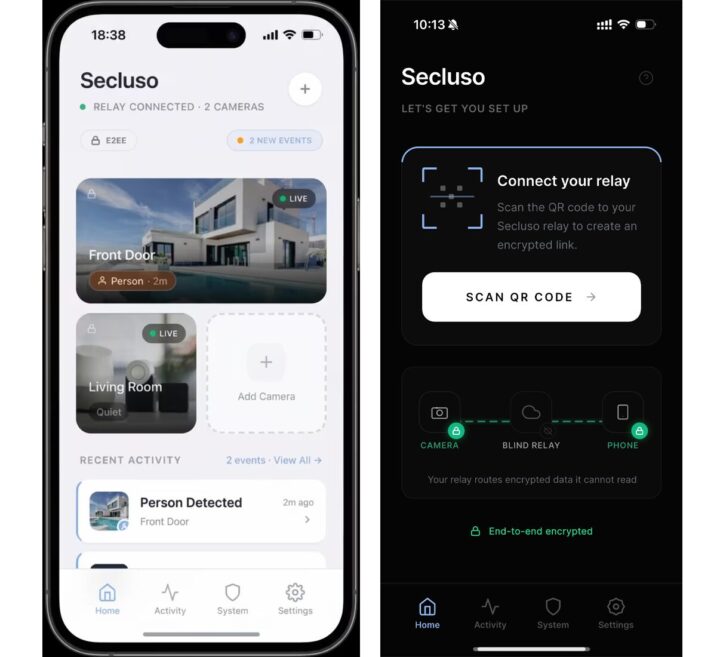 Secluso Mobile app
