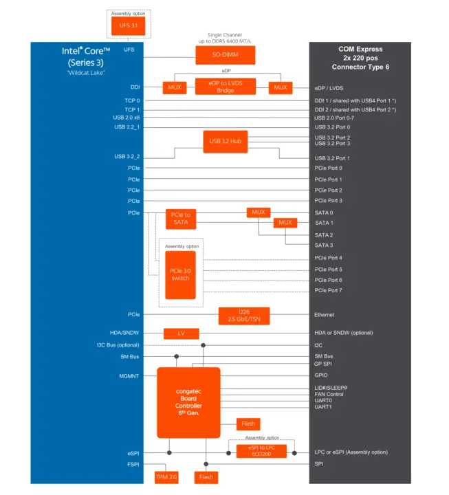 conga TC300 block diagram