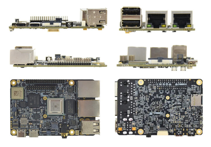 TI AM62P SBC all side view