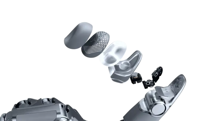Dynamic Tactile array exploded view
