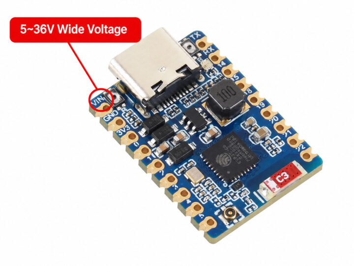 ESP32-C6 board 5 36V wide supply voltage
