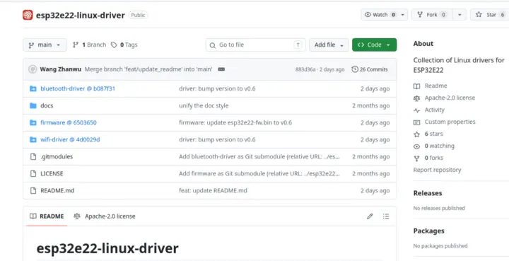 ESP32-E22 Linux driver