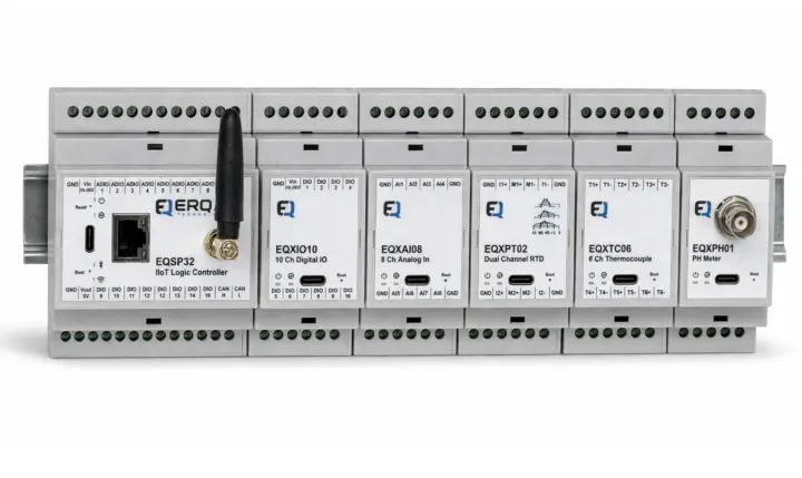 ESP32 IIoT PLC DIN rail digital analog modules ESP32 IIoT PLC DIN rail digital analog modules