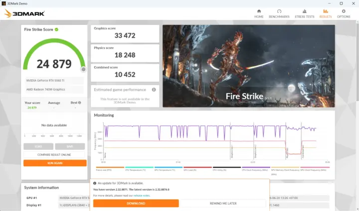 GEEKOM A7 2026 Edition USB4 3Dmark Fire Strike GEEKOM A7 2026 Edition USB4 3Dmark Fire Strike