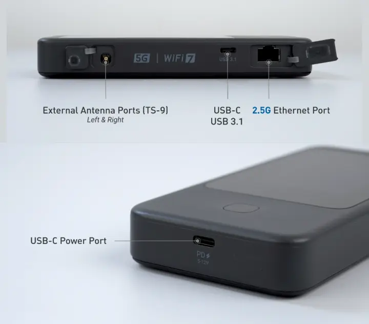 GL.iNet Mudi 7 ports specifications GL.iNet Mudi 7 ports specifications