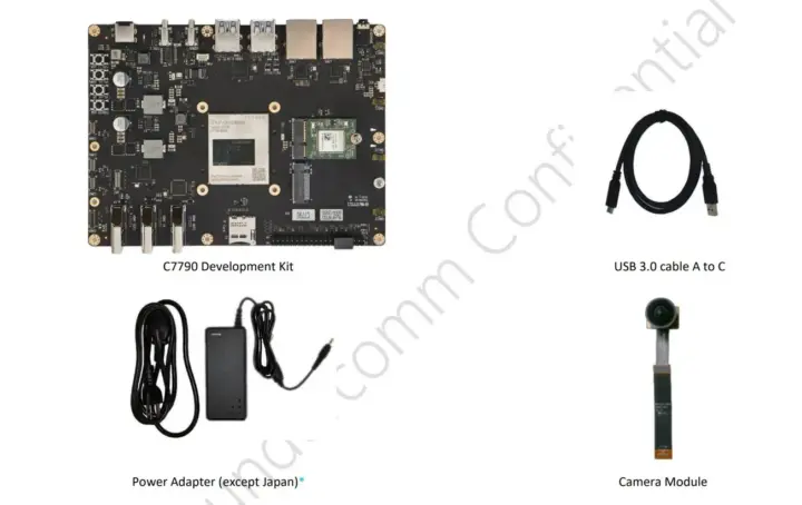 Thundercomm TurboX C7790 Development Kit Package List.jpg Thundercomm TurboX C7790 Development Kit Package List.jpg