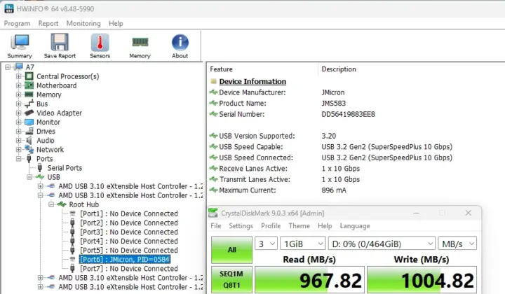 USB C 3.2 10Gbps USB C 3.2 10Gbps
