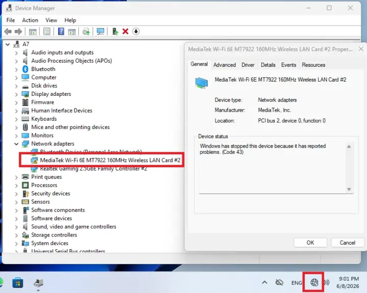 issue WiFi network issue WiFi network