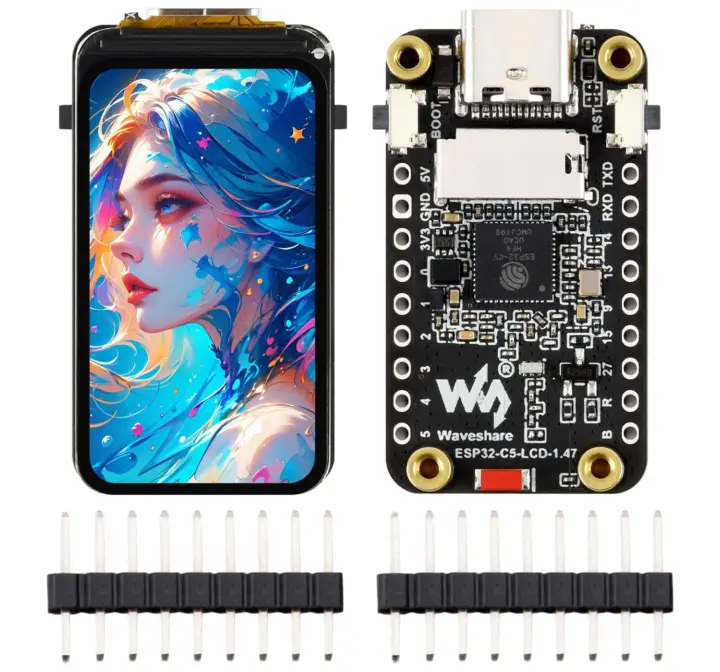 1.47 color LCD ESP32-C5 dual band WiFi 6 1.47 color LCD ESP32-C5 dual band WiFi 6