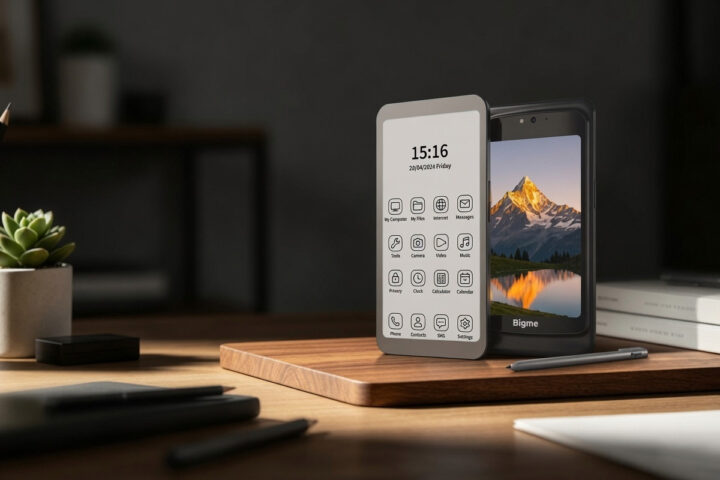 Bigme Hibreak Dual 2 &ndash; An Android 16 smartphone with 6.13 inch 80fps E Ink and 5 inch LCD display