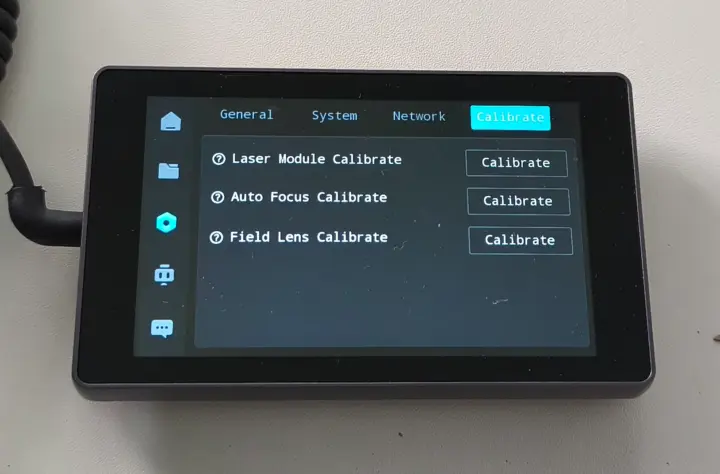 Creality Falcon T1 calibrate Creality Falcon T1 calibrate