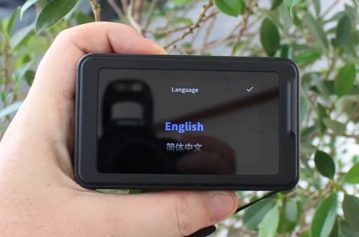 Creality Pika 3D scanner language selection Creality Pika 3D scanner language selection