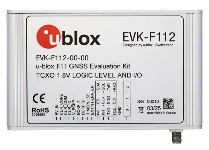 EVK-F112 u-blox F11 GNSS evaluation kit EVK-F112 u-blox F11 GNSS evaluation kit
