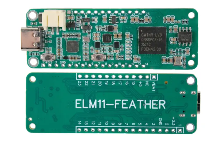 Gowin GW1NR9 FPGA Feather development board