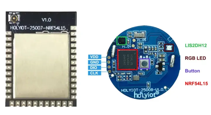 HolyIoT nRF54L15 modules 25007 25008 HolyIoT nRF54L15 modules 25007 25008