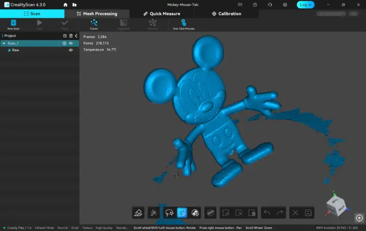 Mickey Mouse scan baby powder raw scan Mickey Mouse scan baby powder raw scan