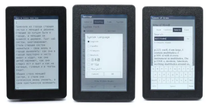 Multilingual e-book reader Multilingual e-book reader