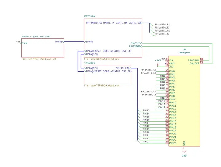 RP2354A Trion T8 Teensy 4.0 schematics RP2354A Trion T8 Teensy 4.0 schematics