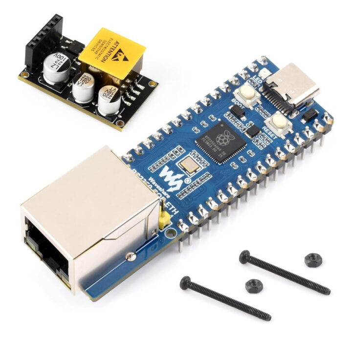 Raspberry Pi RP2350 power over ethernet PoE board