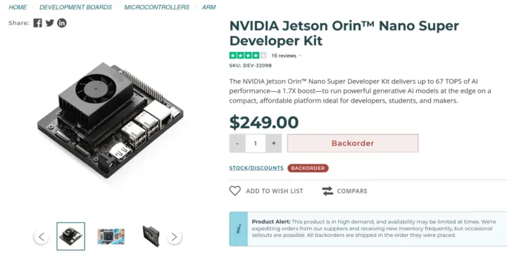 SparkFun NVIDIA Jetson Nano Orin Developer Kit July 22 SparkFun NVIDIA Jetson Nano Orin Developer Kit July 22