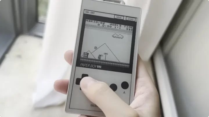 Super Mario Land ESP32 S3 E Ink devkit