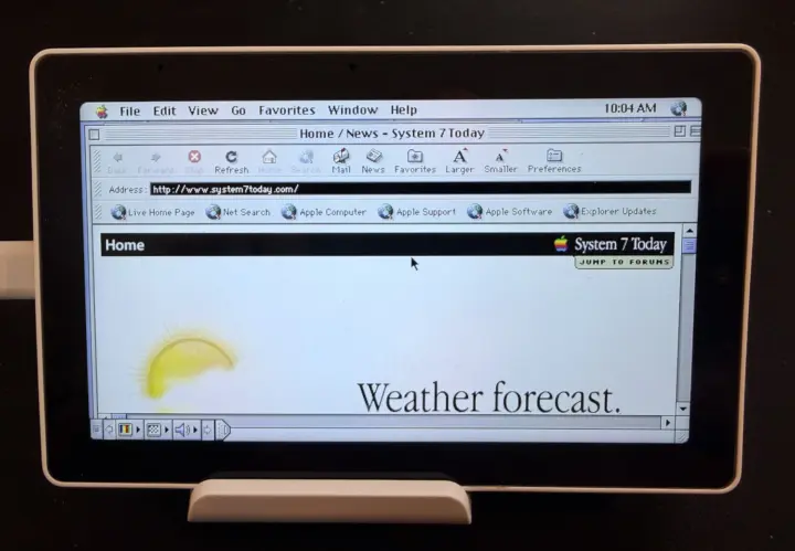 System 7 ESP32-P4 WiFi web browsing System 7 ESP32-P4 WiFi web browsing