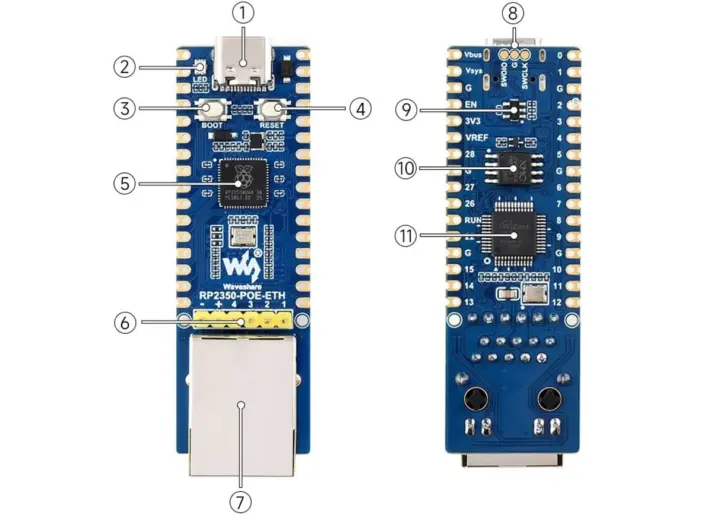Waveshare RP2350-POE-ETH