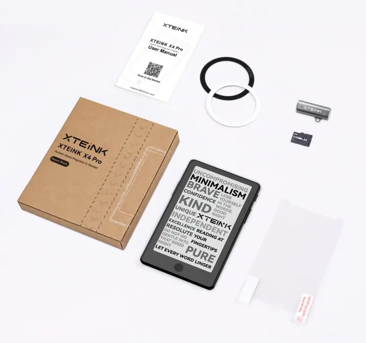 XTEINK X4 Pro pakcage content XTEINK X4 Pro pakcage content