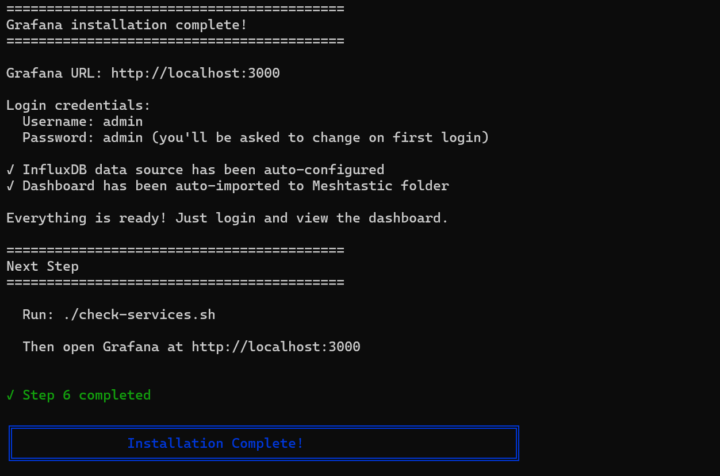 advanced install completed advanced install completed