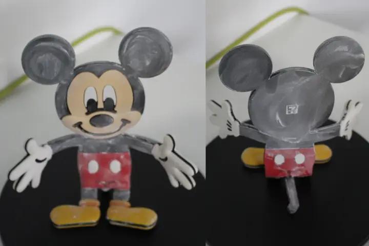 baby powder 3D scanning black surface baby powder 3D scanning black surface
