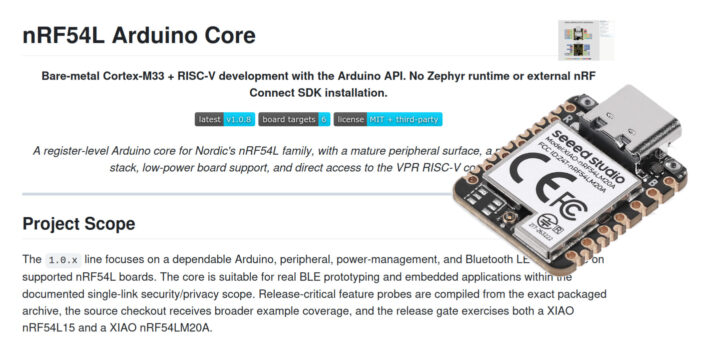 nRF54L Arduino Core nRF54L Arduino Core