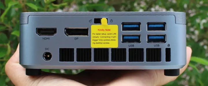 ACEMAGIC Kron Mini K5 Intel Core 3 304 rear LAN port