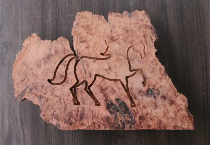 Engraving Finished wood