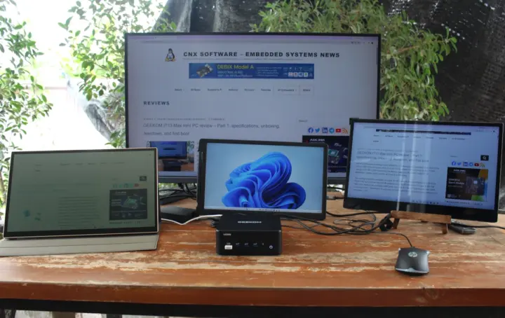 GEEKOM IT13 Max Four Displays Setup GEEKOM IT13 Max Four Displays Setup