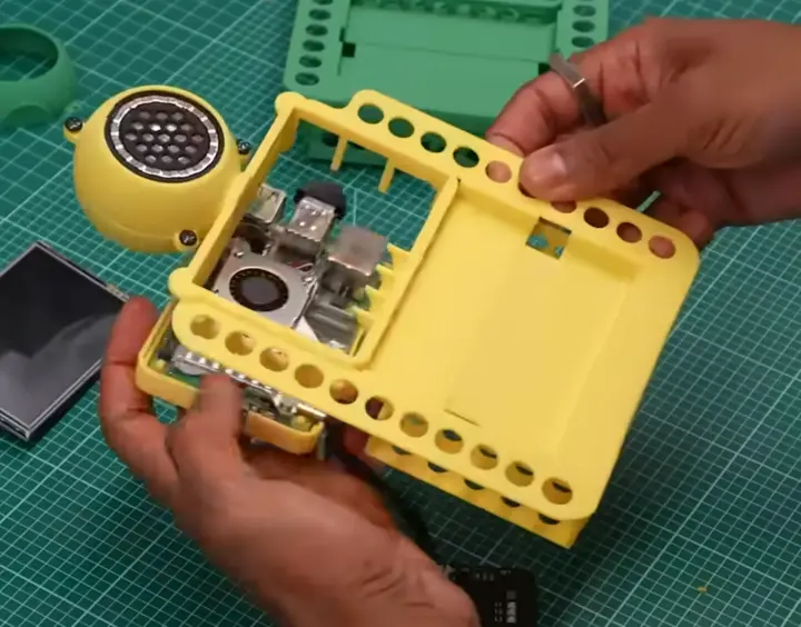 Gemma Translator 3D Printed case assembly