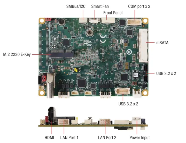 Low-profile Alder Lake-N Pico-ITX SBC