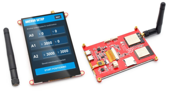 Makerfabs MaTouch ESP32-S3 3.95 inch UWB Display front and back Makerfabs MaTouch ESP32-S3 3.95 inch UWB Display front and back