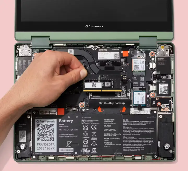 Repairable Wildcat Lake framework laptop